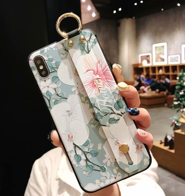 Rose Flower Embossed Phone Case Protection Cover