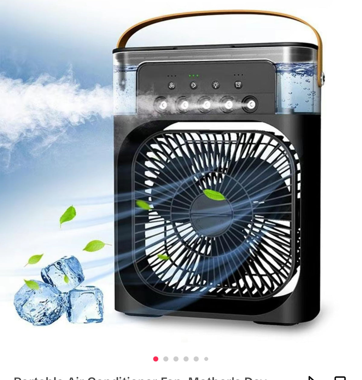 Portable 3-in-1 Air Cooler Fan – Mini AC for Room, Office & Car | Fast Cooling + Humidifier | Ships from USA 🇺🇸