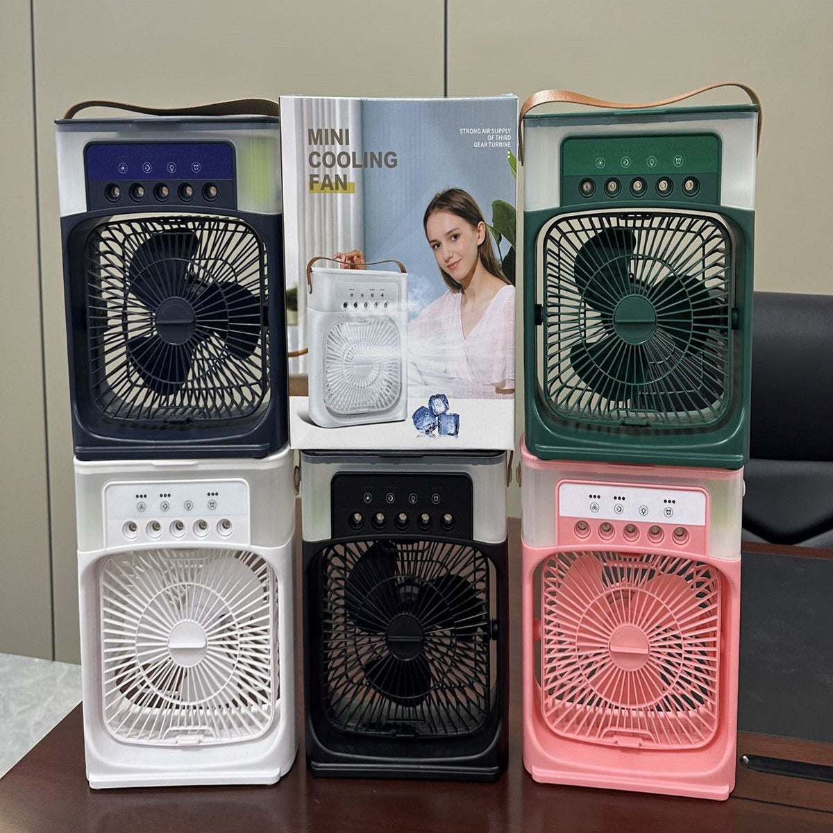 Portable 3-in-1 Air Cooler Fan – Mini AC for Room, Office & Car | Fast Cooling + Humidifier | Ships from USA 🇺🇸