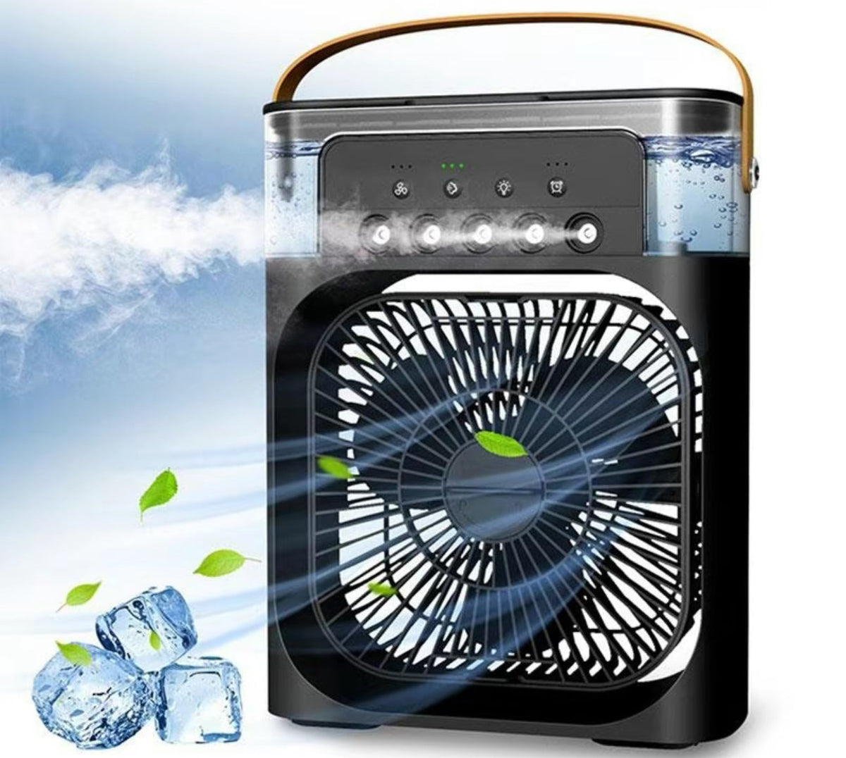 Portable 3-in-1 Air Cooler Fan – Mini AC for Room, Office & Car | Fast Cooling + Humidifier | Ships from USA 🇺🇸