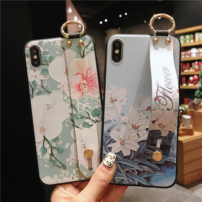 Rose Flower Embossed Phone Case Protection Cover