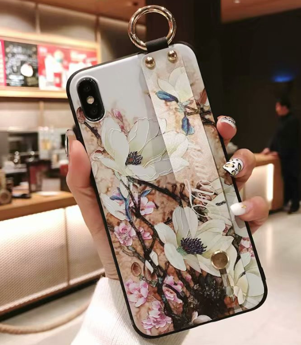Rose Flower Embossed Phone Case Protection Cover