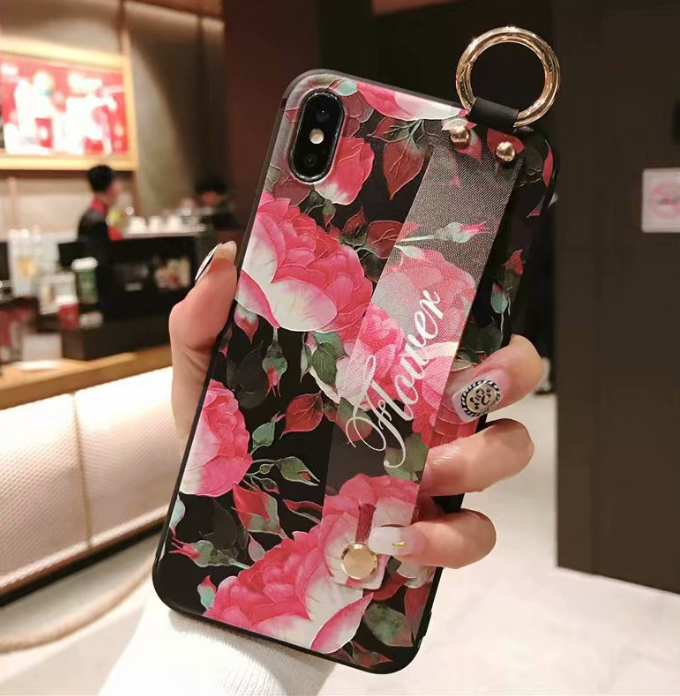 Rose Flower Embossed Phone Case Protection Cover